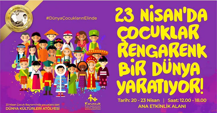 23 Nisan’da çocuklar rengarenk bir dünya yaratıyor! 23 Nisan’da çocuklar rengarenk bir dünya yaratıyor!