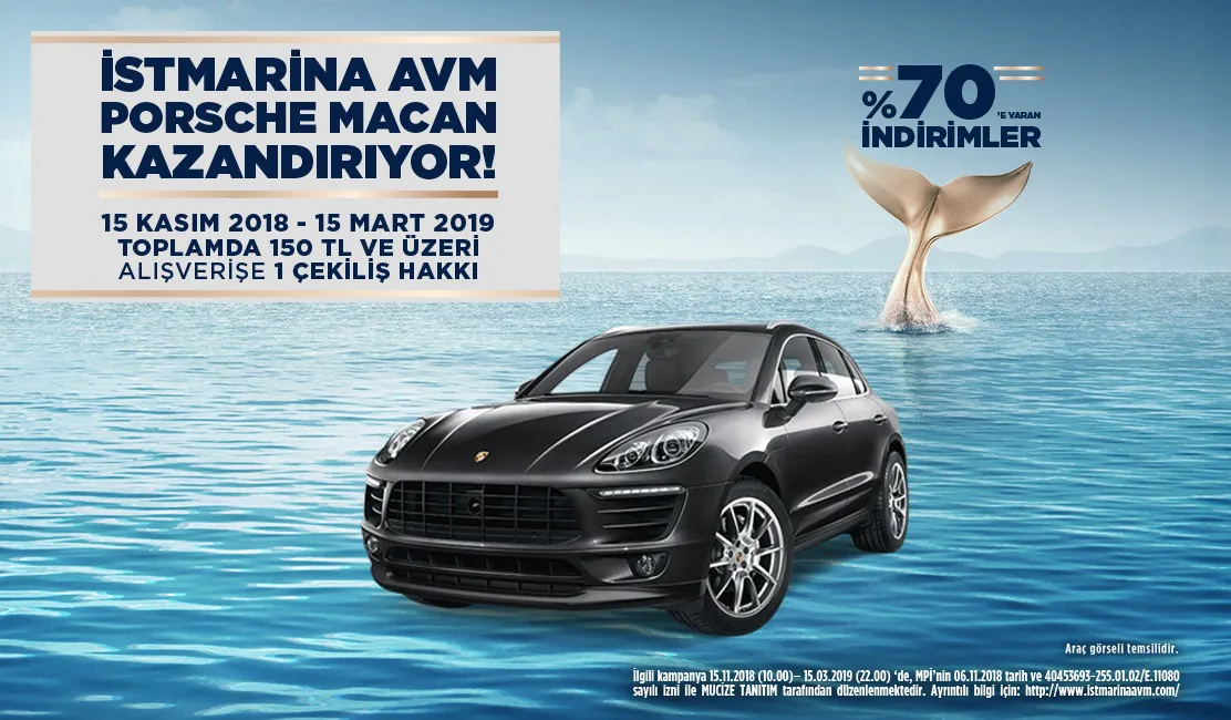 İstMarina Porsche Macan çekiliş kampanyası!