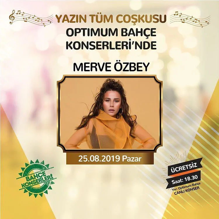 İzmir Optimum Merve Özbey Konseri! İzmir Optimum Merve Özbey Konseri!