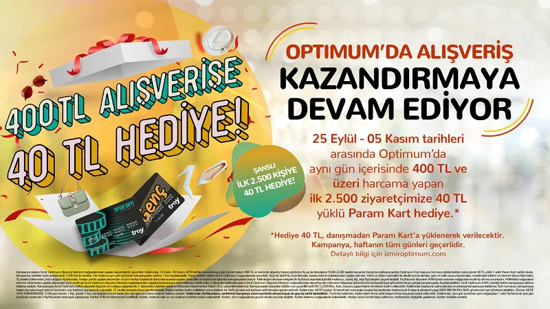Alışveriş yaptıkça kazandıran fırsat Optimum'da! Alışveriş yaptıkça kazandıran fırsat Optimum'da!