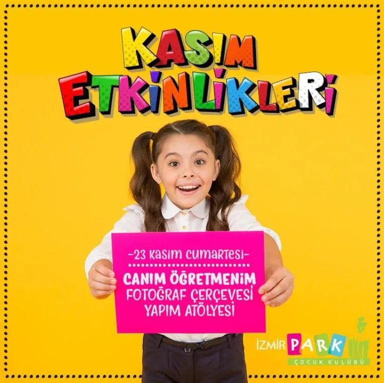 İzmir Park Canım Öğretmenim Fotoğraf Çerçevesi Yapım Atölyesi! İzmir Park Canım Öğretmenim Fotoğraf Çerçevesi Yapım Atölyesi!