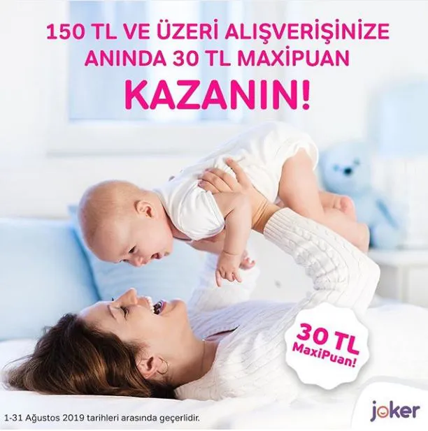 Joker'de 30 TL MaxiPuan Fırsatı! Joker'de 30 TL MaxiPuan Fırsatı!