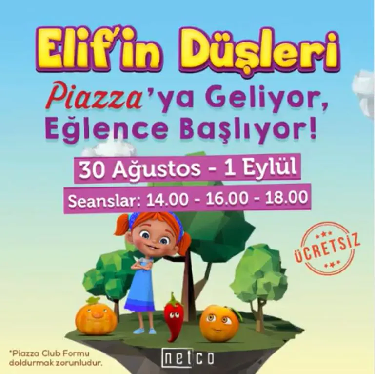 Elif'in Düşleri Kahramanmaraş Piazza'da! Elif'in Düşleri Kahramanmaraş Piazza'da!