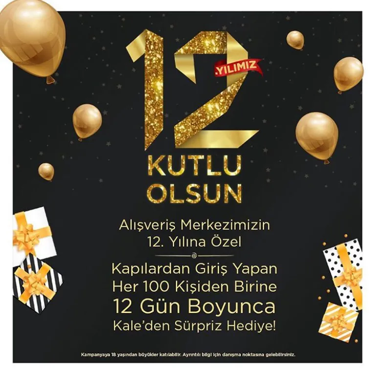 Kale Outlet Center 12. Yıl Kutlama Kampanyası!