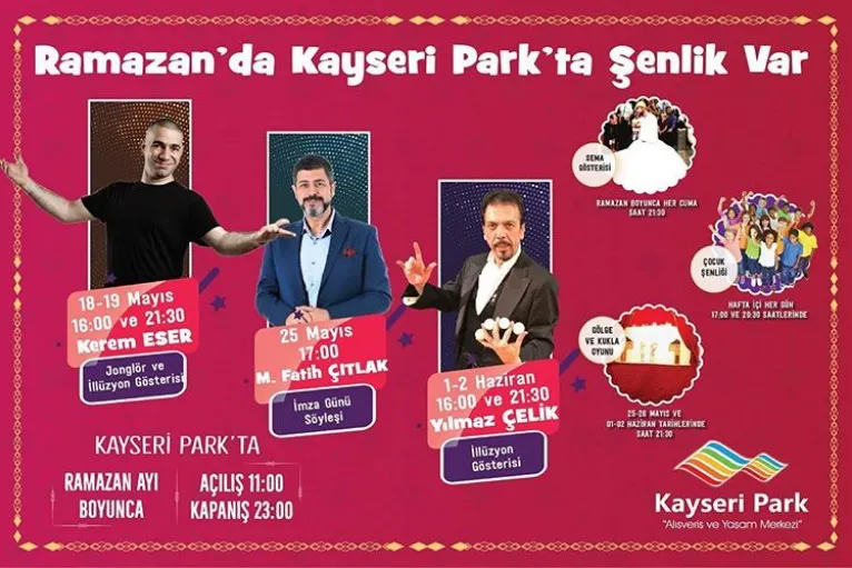 Ramazan’da Kayseri Park’ta Şenlik Var! 