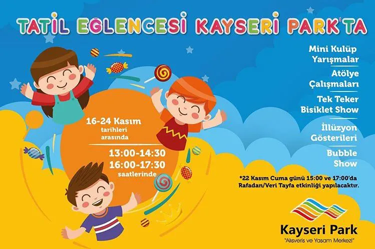 Tatil eğlencesi Kayseri Park'ta!