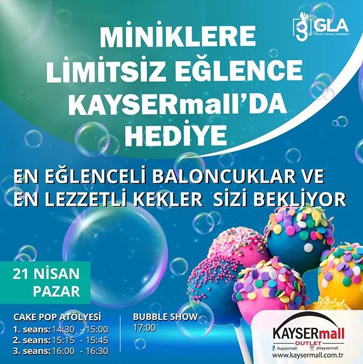 Miniklere Sınırsı Eğlence Kaysermall'dan Hediye! Miniklere Sınırsı Eğlence Kaysermall'dan Hediye!