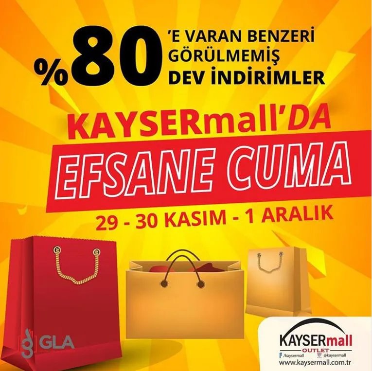 KAYSERmall’da efsane cuma başlıyor! KAYSERmall’da efsane cuma başlıyor!