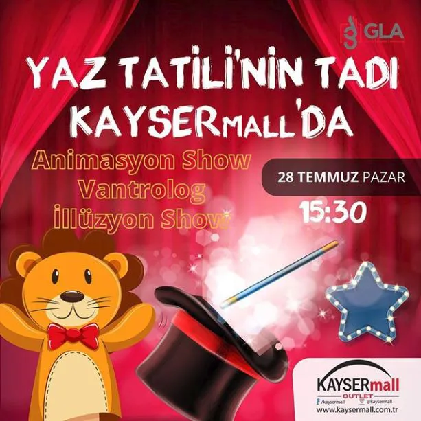 KayserMall Hafta Sonu Etkinlikleri! KayserMall Hafta Sonu Etkinlikleri!