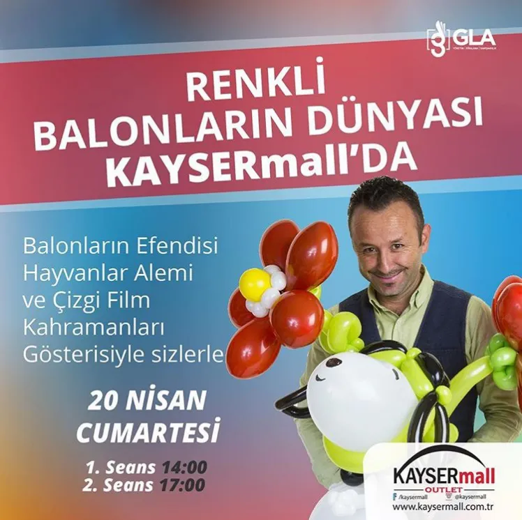 Renkli Balonların Dünyası Kaysermall'da!