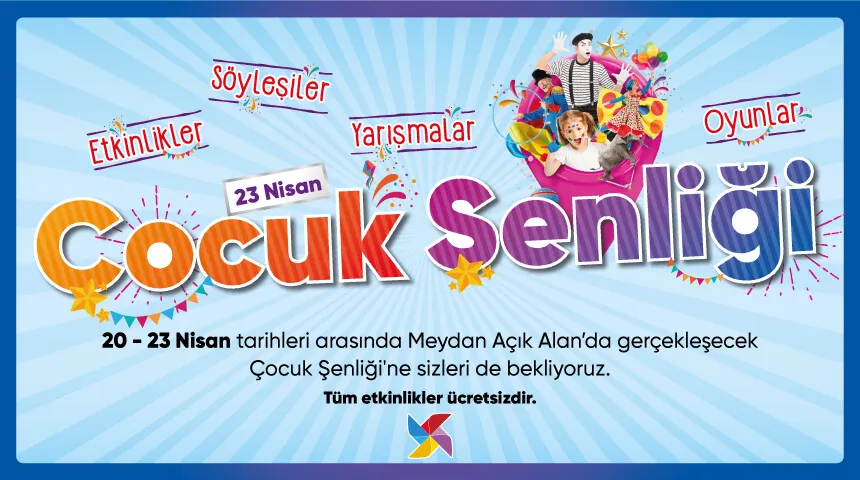 23 Nisan Coşkusu Kent Meydanı AVM'de Yaşanır 23 Nisan Coşkusu Kent Meydanı AVM'de Yaşanır