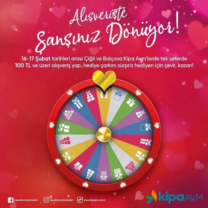 Kipa AVM'den Alışverişte Şansınızı Döndürecek Kampanya! Kipa AVM'den Alışverişte Şansınızı Döndürecek Kampanya!
