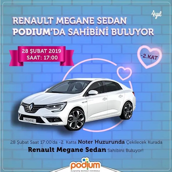 Renault Megane Sedan Kırıkkale Podium'da Sahibini Buluyor!
