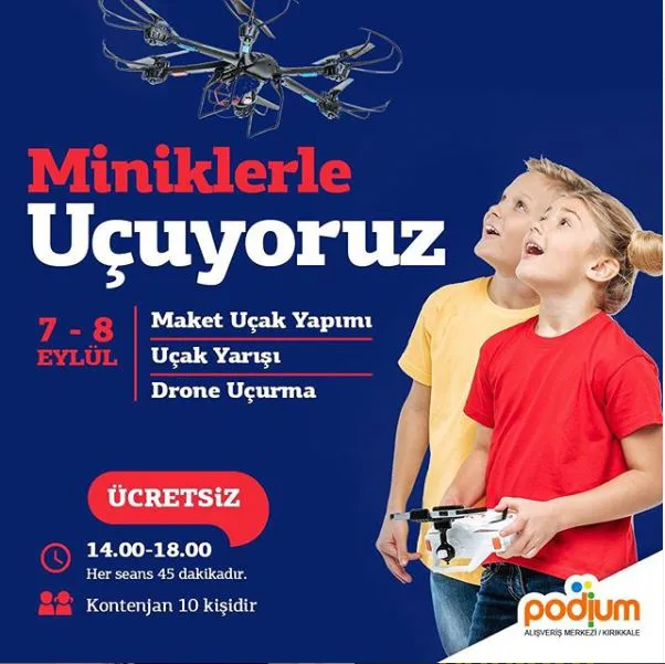 Podium'da miniklerle uçuyoruz! Podium'da miniklerle uçuyoruz!