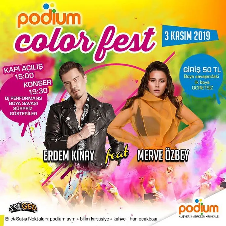 Kırıkkale Podium Erdem Kınay Feat Merve Özbey Konseri! Kırıkkale Podium Erdem Kınay Feat Merve Özbey Konseri!