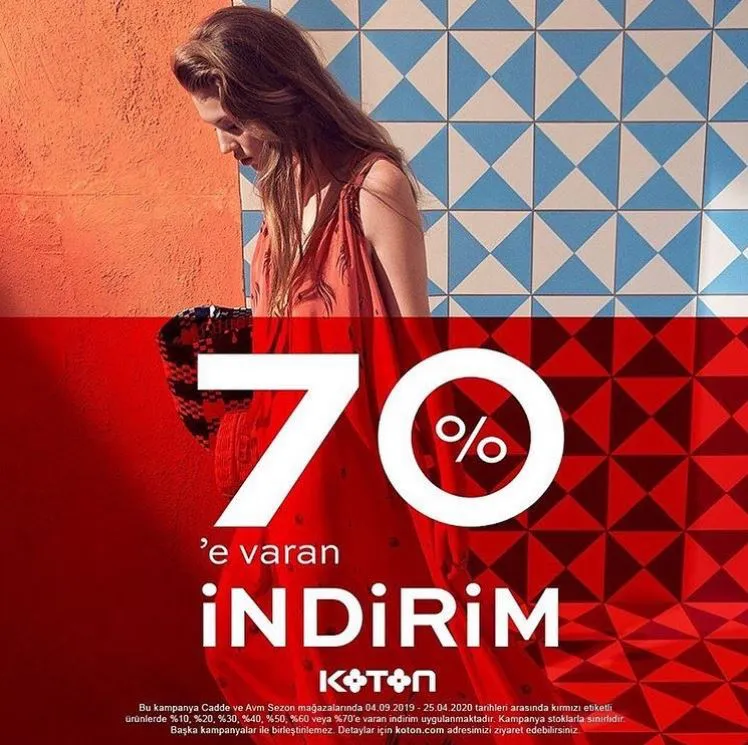 Koton'da %70'e varan büyük indirim başladı! Koton'da %70'e varan büyük indirim başladı!