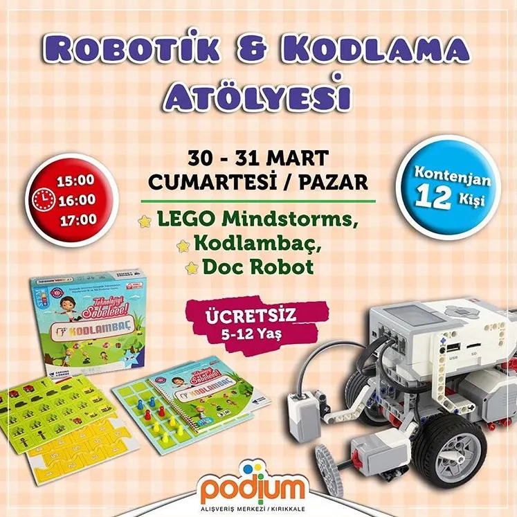 Kırıkkale Podium Robotik ve Kodlama Atölyesi!