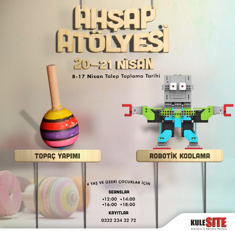Kulesite'de 20-21 Nisan tarihlerinde çocukları eğlenceli bir sürpriz bekliyor! Kulesite'de 20-21 Nisan tarihlerinde çocukları eğlenceli bir sürpriz bekliyor!
