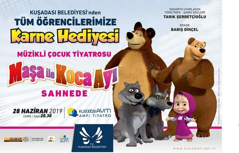 Maşa ile Koca Ayı Kuşadası AVM'de! Maşa ile Koca Ayı Kuşadası AVM'de!