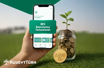 Kuveyt Türk Mobil'den Pratik BES'e Özel 2000 TL İade Fırsatı!