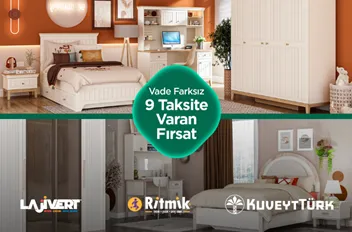 Lajivert & Ritmik Mobilya'da 9 Aya Varan Taksit İmkanı! Kuveyt Türk Kartlarla Büyük Mobilya Alışverişi