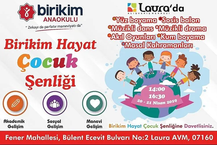 Laura AVM Birikim Çocuk Şenliği! Laura AVM Birikim Çocuk Şenliği!