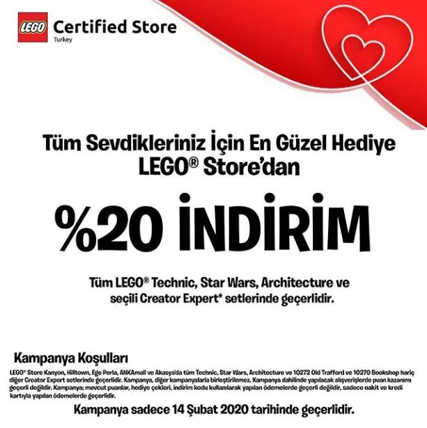 Tüm Sevdikleriniz için En Güzel Hediyeler Lego Store'dan!