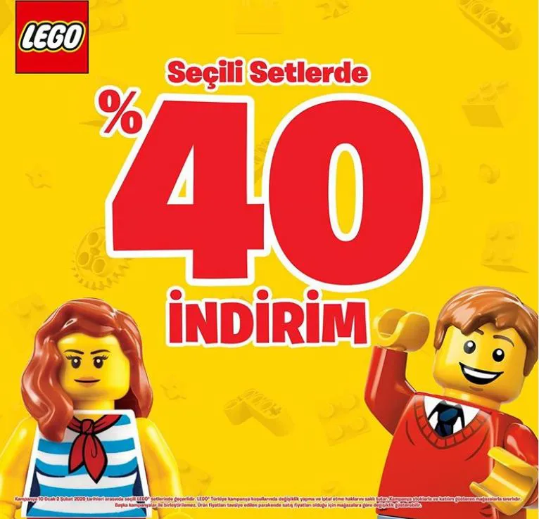 Lego Store'larada %40 İndirim Fırsatı!