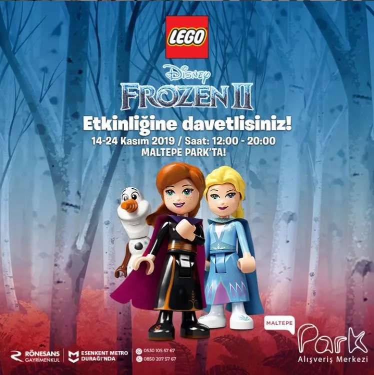 Maltepe Park Lego Disney Frozen 2 etkinliği! Maltepe Park Lego Disney Frozen 2 etkinliği!