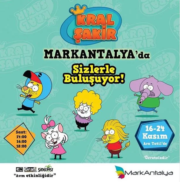 Mark Antalya Kral Şakir Müzikal Etkinliği! Mark Antalya Kral Şakir Müzikal Etkinliği!