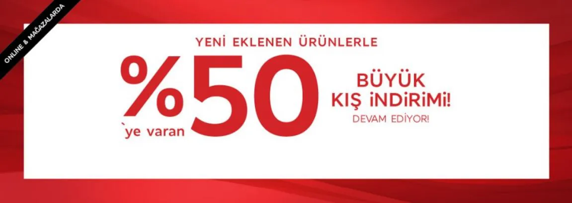 Marks & Spencer’da %50’ye varan indirim