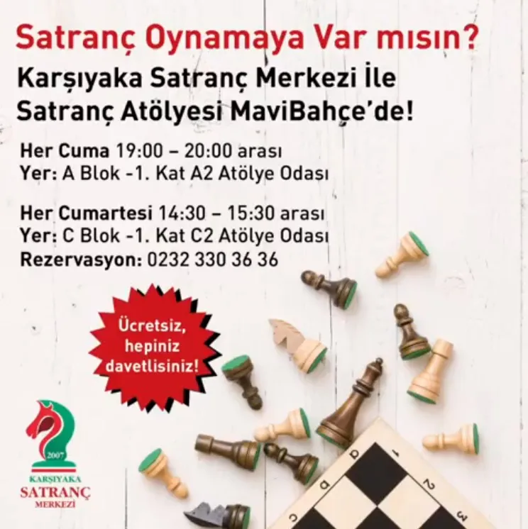 Mavibahçe'de Satranç Oynamaya Var mısın? Mavibahçe'de Satranç Oynamaya Var mısın?