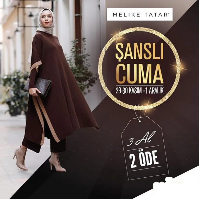 Melike Tatar’da şanslı cuma indirimleri devam ediyor!