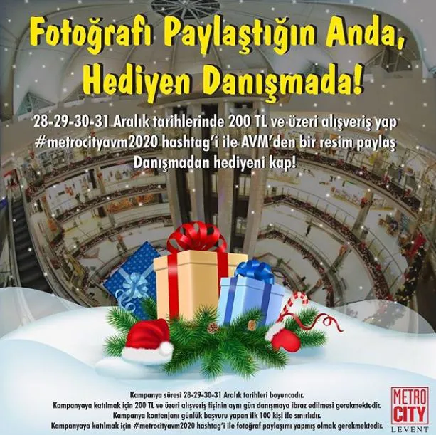 2020 Metrocity’de hediyeler ile geliyor ! 2020 Metrocity’de hediyeler ile geliyor !