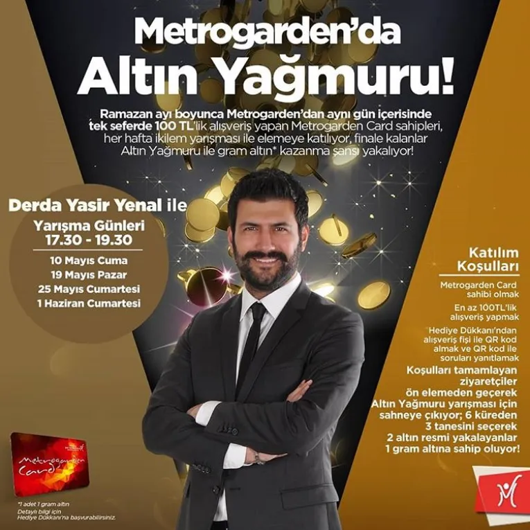 Metrogarden'da altın yağmuru! 