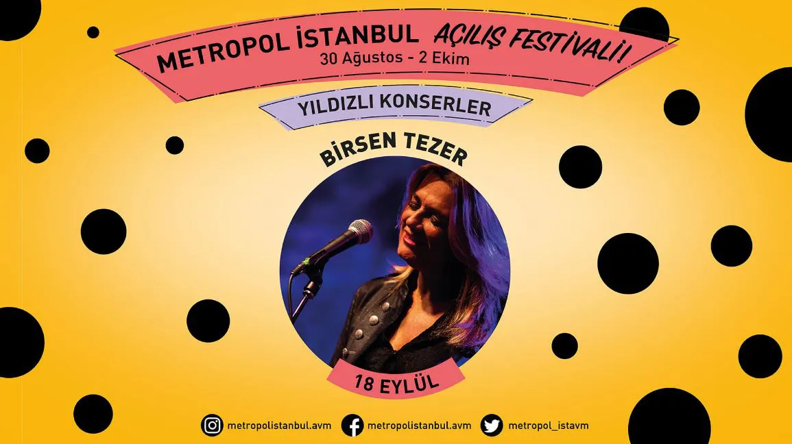 Metropol İstanbul Birsen Tezer Konseri! Metropol İstanbul Birsen Tezer Konseri!