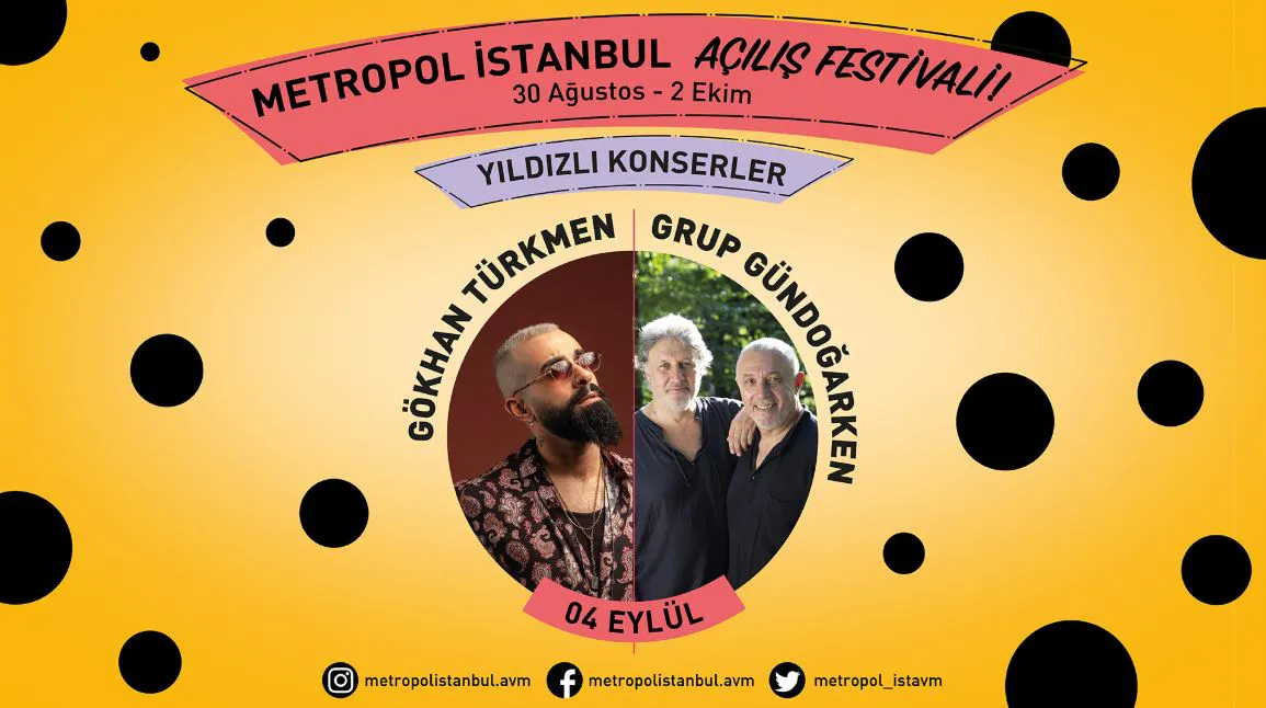 Metropol İstanbul Gökhan Türkmen ve Grup Gündoğarken Konseri! Metropol İstanbul Gökhan Türkmen ve Grup Gündoğarken Konseri!