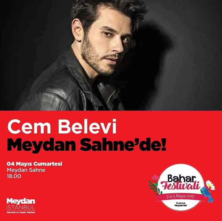 Meydan İstanbul 4 Mayıs Cumartesi Cem Belevi Konseri!