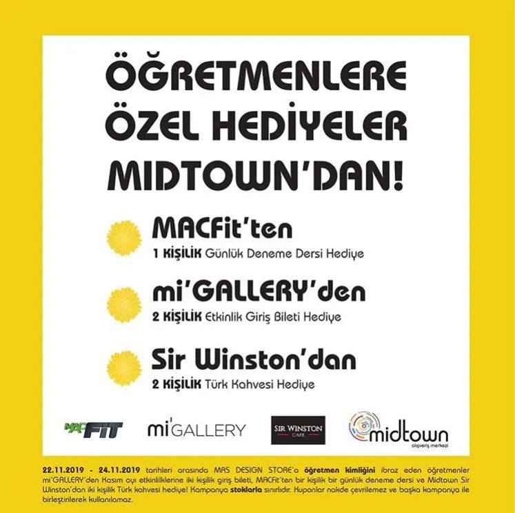 Midtown AVM Öğretmenler Günü Kampanyaları!