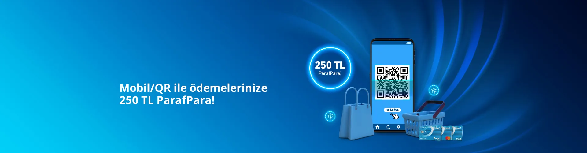 ParafPara İle Mobil/QR Ödemelerde 250 TL Kazan!