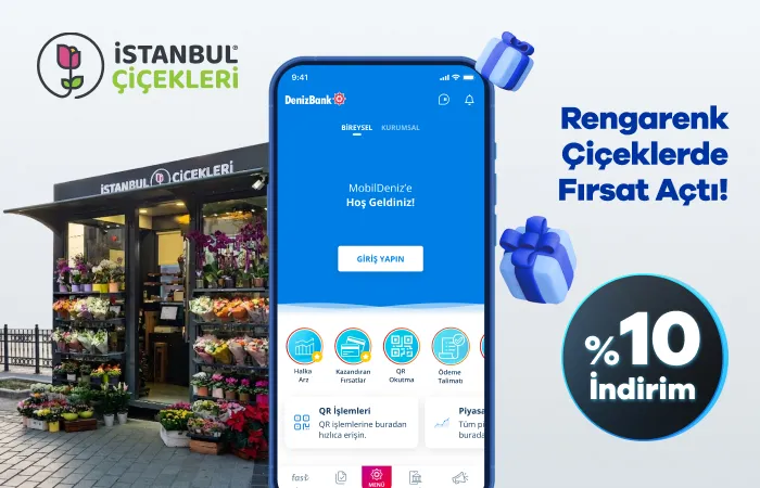 MobilDeniz ile İstanbul Çiçekleri’nde %10 İndirim Fırsatı!