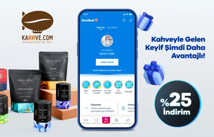 MobilDeniz ile Kahhve.com’da %25 İndirim Fırsatı!