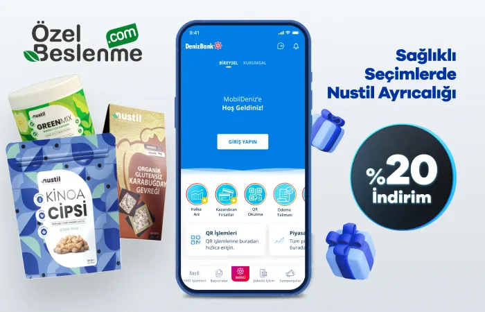 MobilDeniz ile Nustil’le Sağlıklı Seçimlere %20 İndirim!