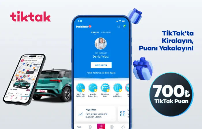 MobilDeniz’e Özel 700 TL TikTak Puan!