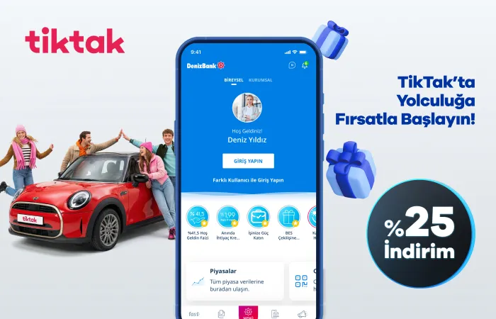 MobilDeniz’e Özel TikTak’ta %25 İndirim, %100 Keyif!