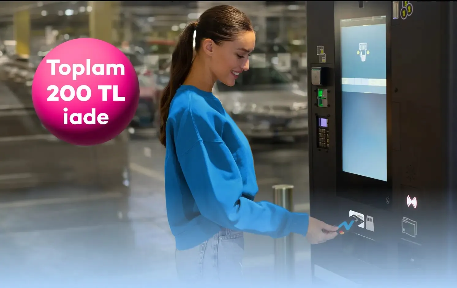 N Kolay banka kartı ile otopark harcamalarının %30’u iade!