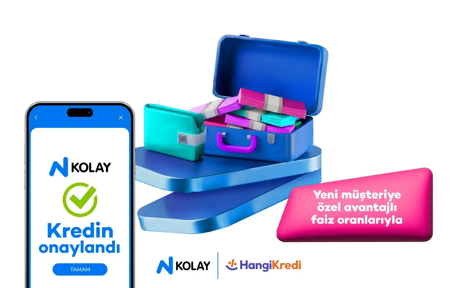 N Kolay ihtiyaç kredin Hangikredi’de!