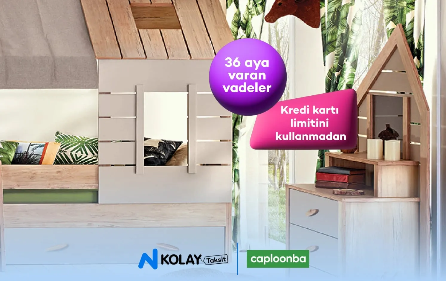 N Kolay Taksit alışveriş kredisi Caploonba’da!