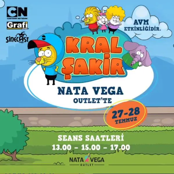 Kral Şakir Nata Vega Outlet'te! Kral Şakir Nata Vega Outlet'te!