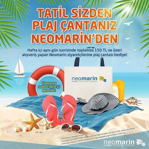Tatil Sizden Plaj Çantanız Neomarin'den!